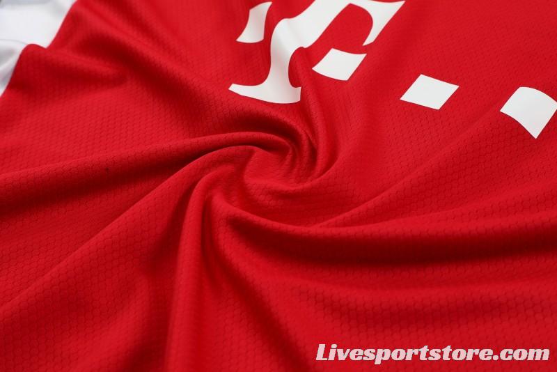 23-24 Bayern Munich Red White Short Sleeve+Shorts