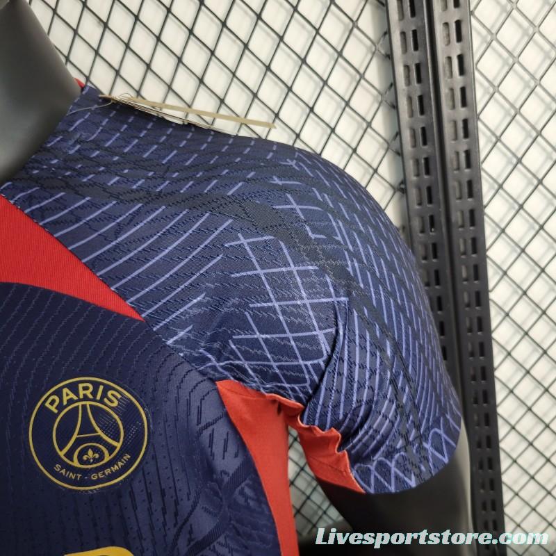 Player Version 23-24 PSG Training Navy Jersey