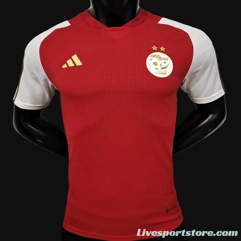 Player Version 23/24 Algeria Away Red Jersey