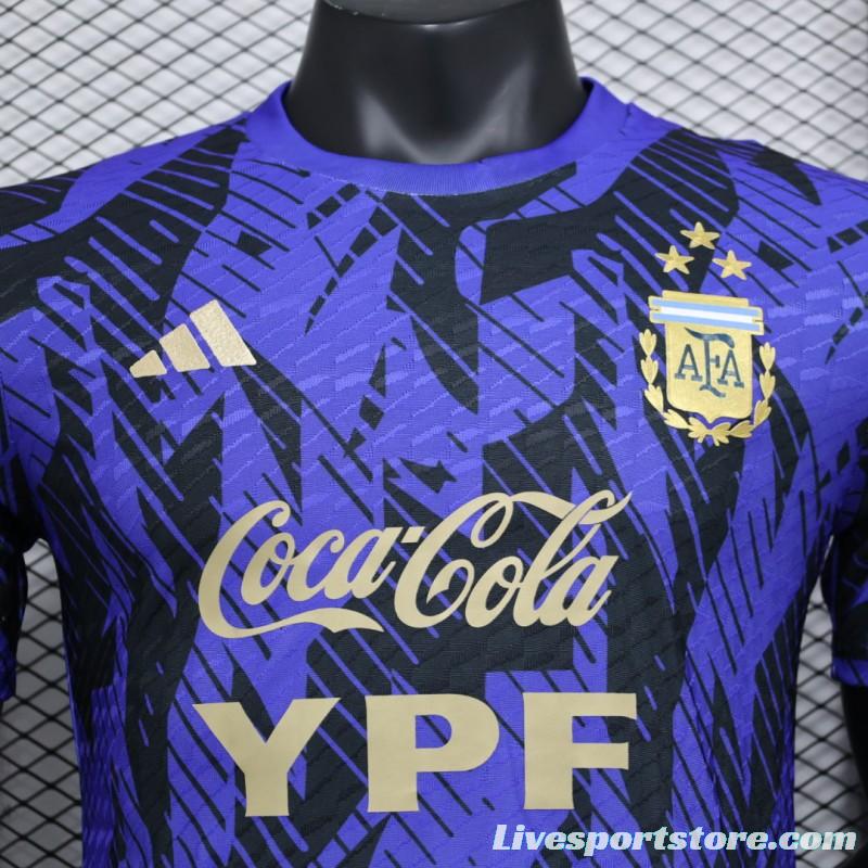 Player Version 2023 Argentina Pre-Match Navy Jersey