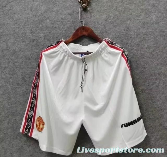 Retro 98/99 Manchester United Home Shorts