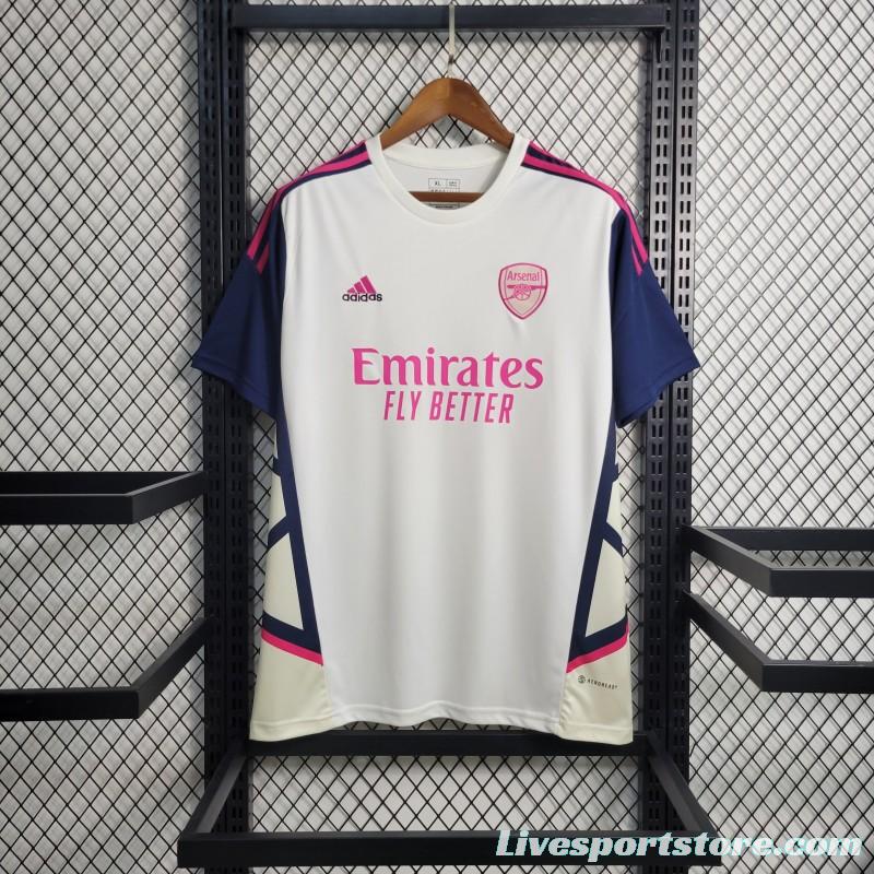 23-24 Arsenal Training White Jersey