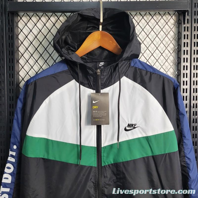 2023 Nike White Black Windbreaker