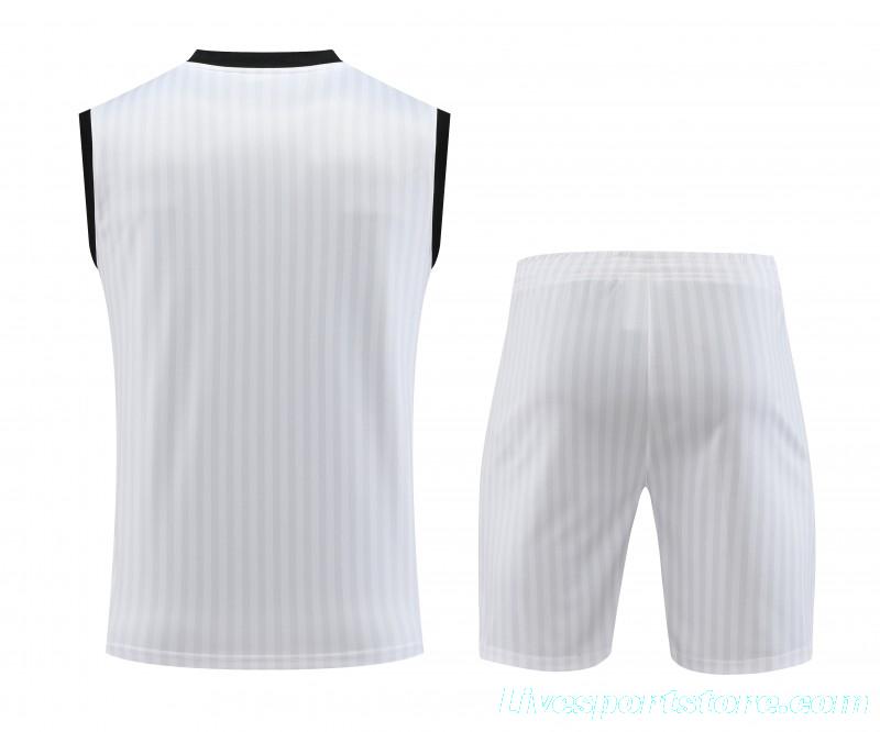 23-24 Flamengo White Remake Icon White Vest Jersey+Shorts