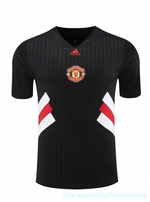 23-24 Manchester United Black Remake Icon Short Sleeve Jersey+Shorts