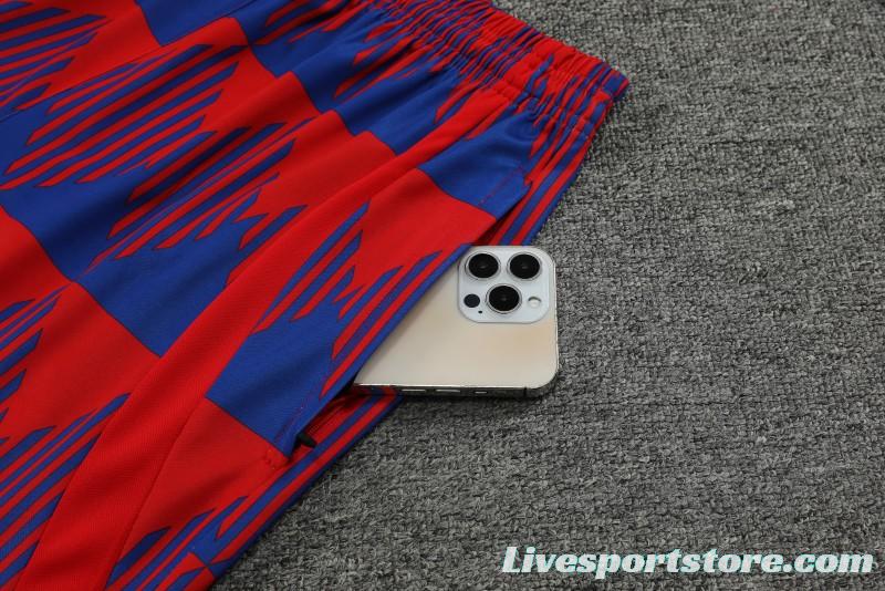 23-24  Barcelona Red Short Sleeve Jersey+Shorts