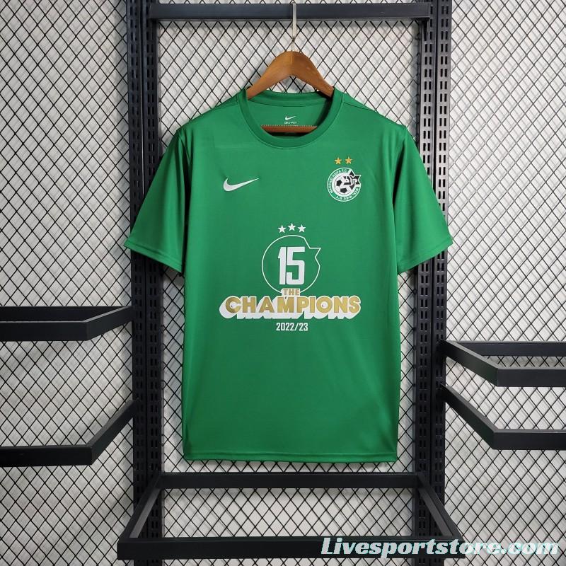 23-24 Maccabi Haifa Green Champions Jersey