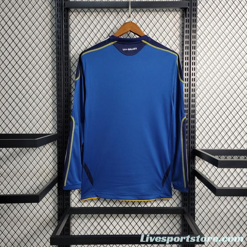 Retro 11-12 La Galaxy Long Sleeve Away Blue Jersey