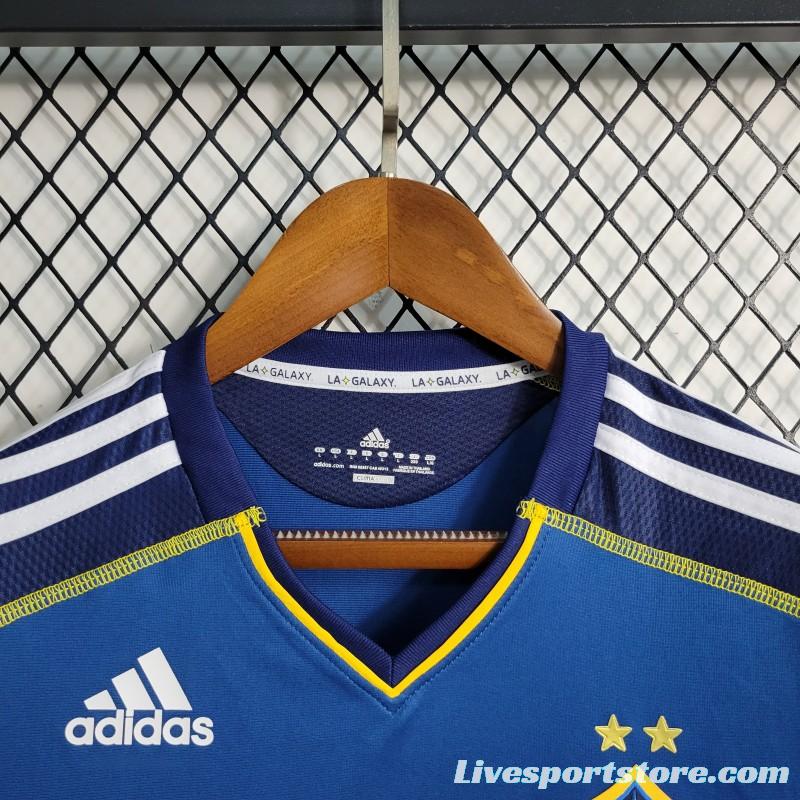 Retro 11-12 La Galaxy Long Sleeve Away Blue Jersey