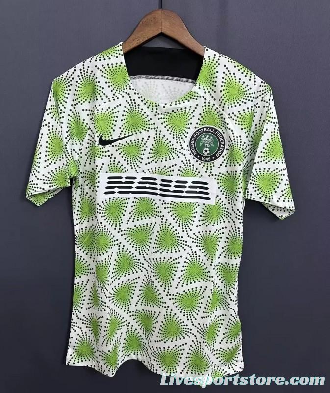 2023 Nigeria Training Jersey Green Jersey