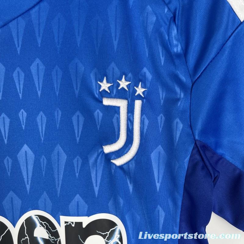 23/24 Kids Goalkeeper Juventus Blue Jersey