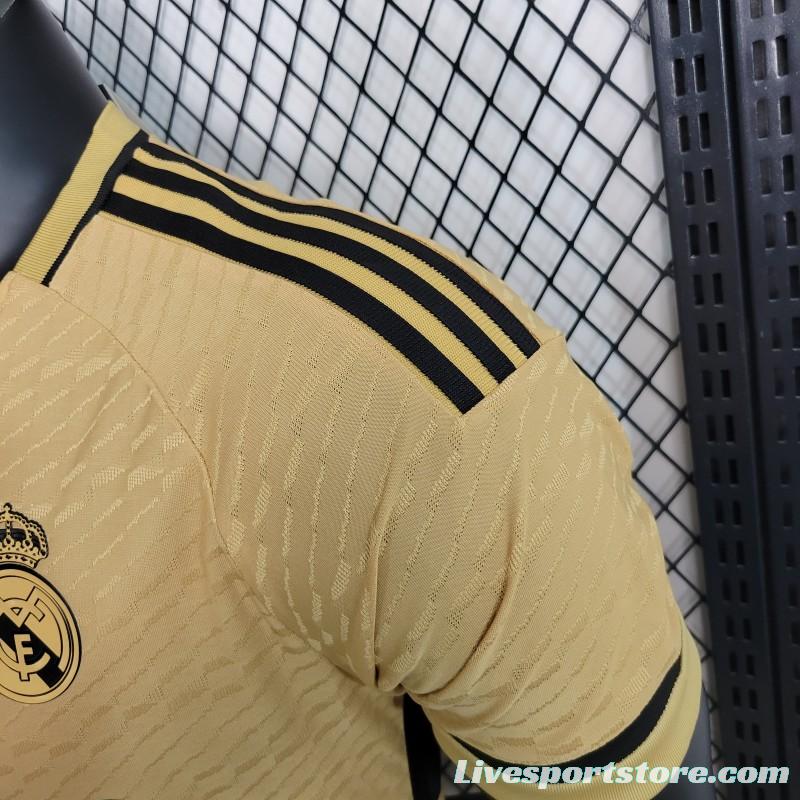 Player Version 23-24 Real Madrid Away Brown Jersey