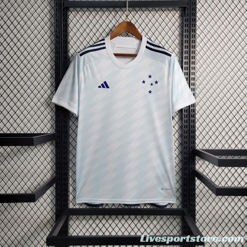 23-24 Cruzeiro Away White Jersey