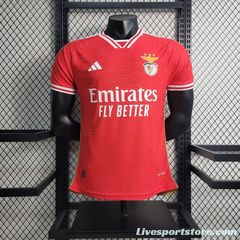 Player Version 23-24 Benfica Home Jersey