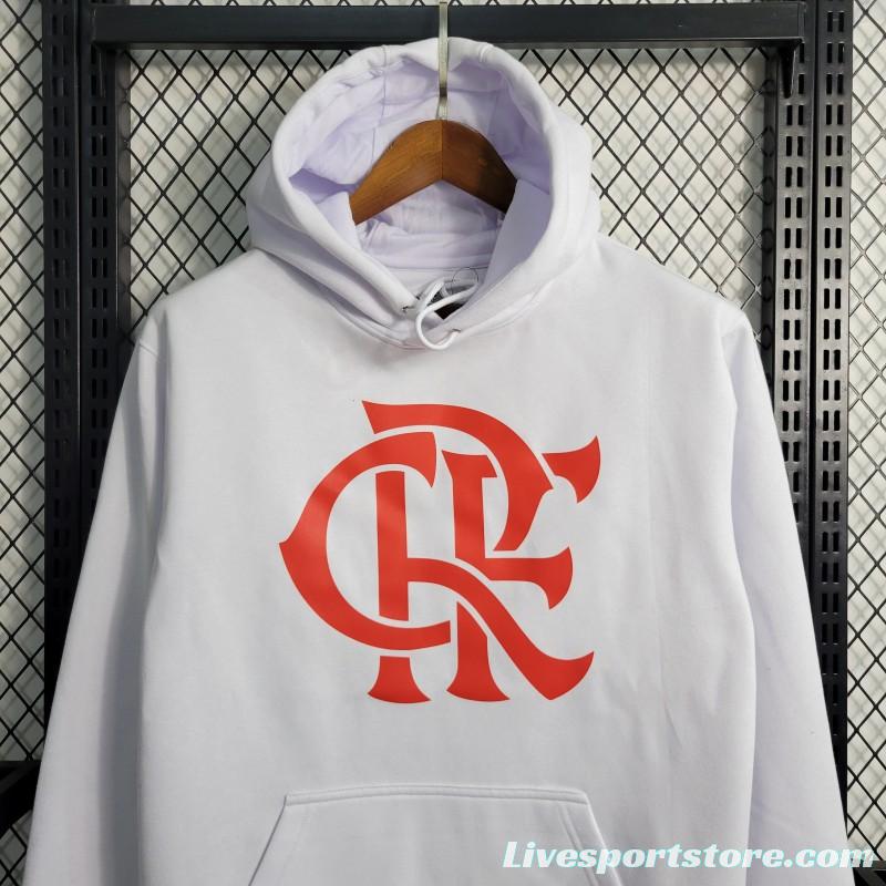 23-24 Flamengo White Hoodie