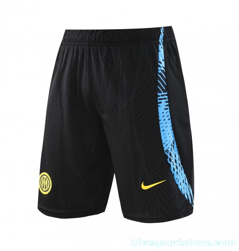 23 24 Inter Milan Black Blue Short Sleeve+Shorts