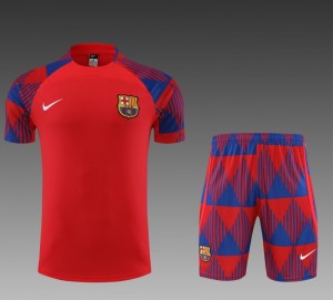 23 24 Barcelona Red Remake Icon Short Sleeve+Shorts