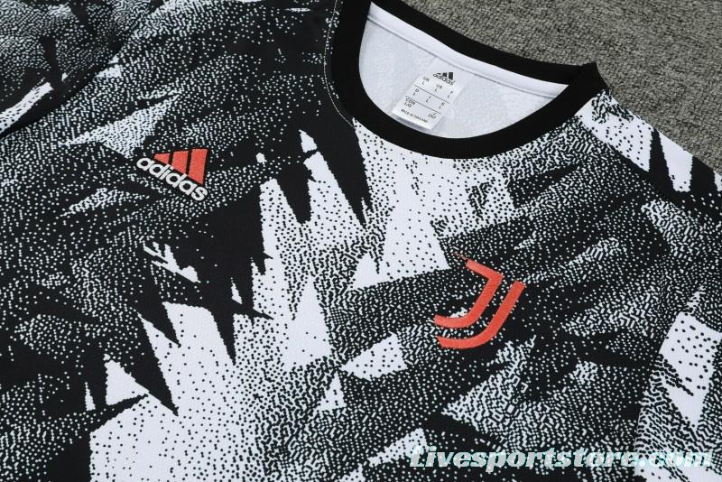 23-24 Juventus Black White Short Sleeve+Shorts