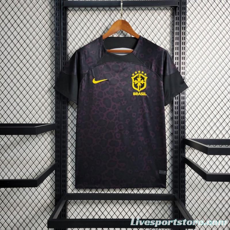 2023 Brazil Black Goalkeeper Jersey