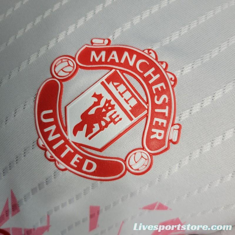 Player Version 23-24 Manchester United White Special Edition Jersey