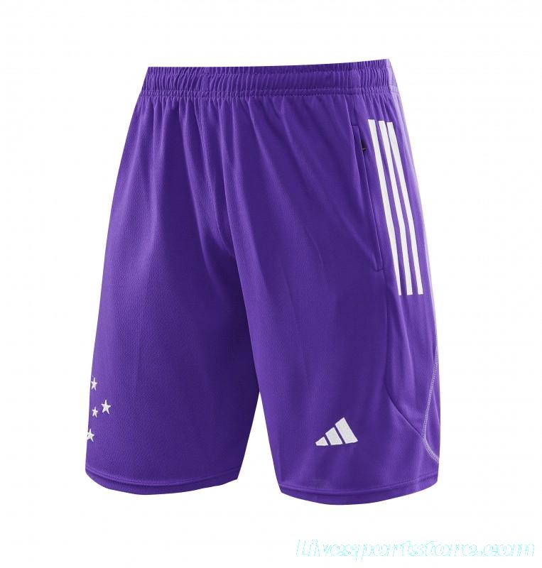 23/24 Cruzeiro Purple Short Sleeve Jersey+Shorts