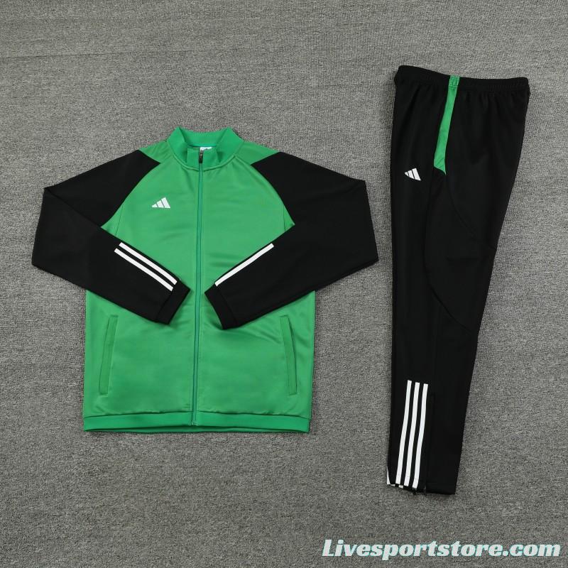 23/24 Puma Green Black Full Zipper Jacket+Pants