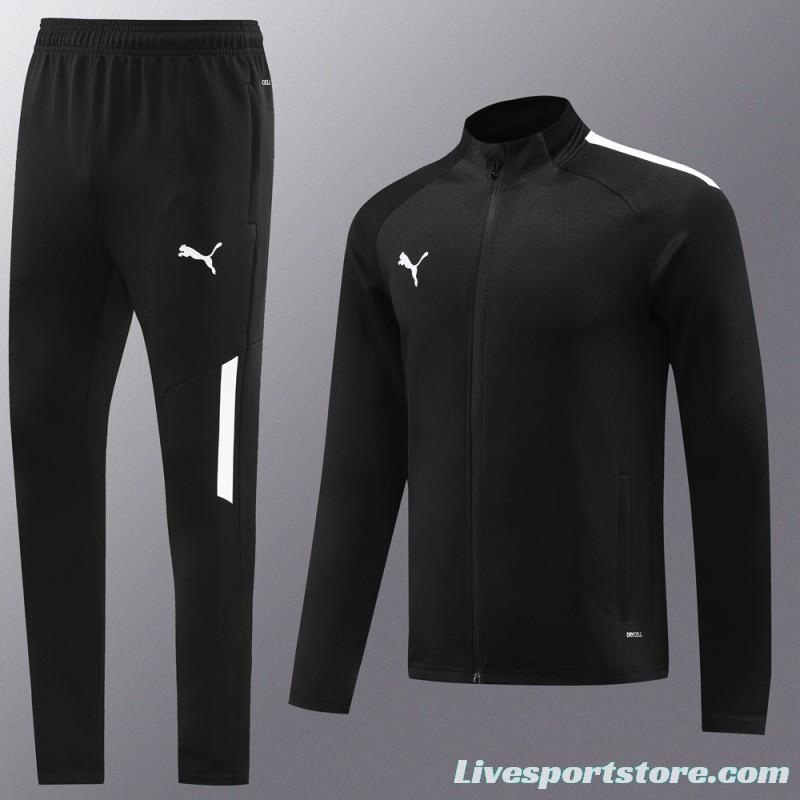 23/24 PUMA Black Full Zipper Hooide Jacket+Pants