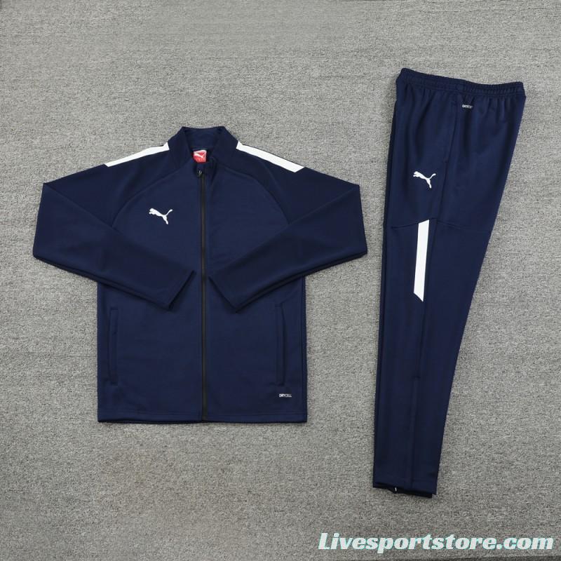 23/24 PUMA Navy Full Zipper Hooide Jacket+Pants