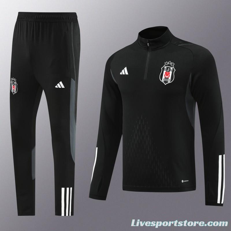 23/24 Besiktas Black Half Zipper Jacket+Pants