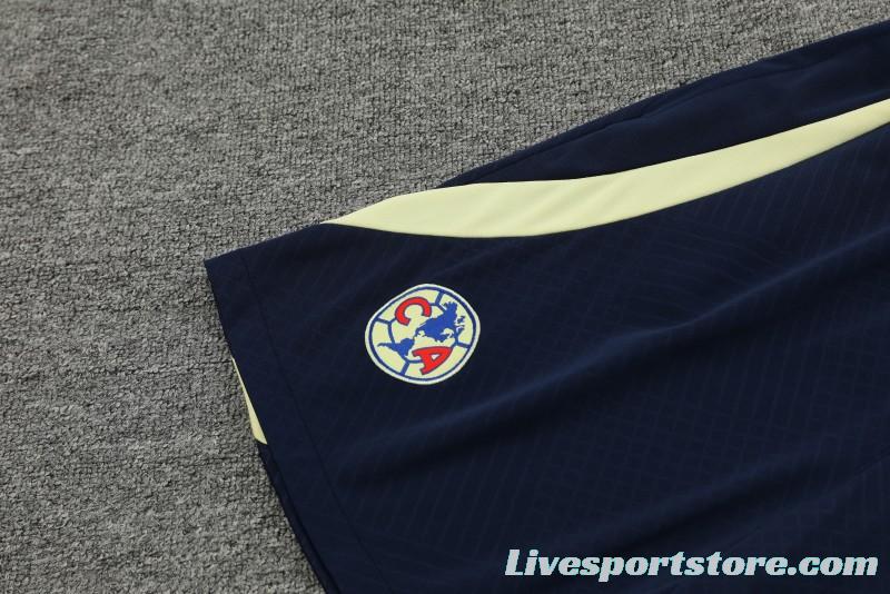 24/25 Club America Blue/Yellow Short Sleeve Jeresy+Shorts