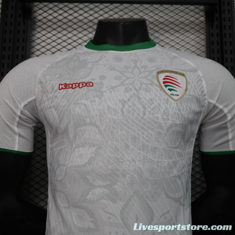 Player Version 2024 Oman Away White Jersey