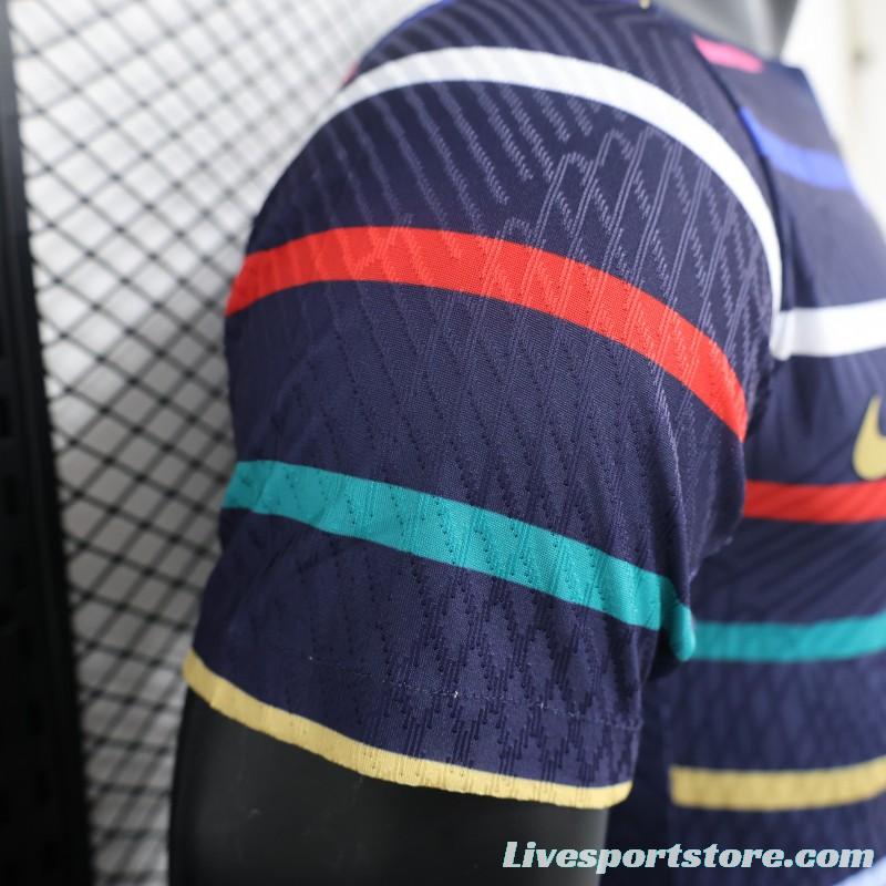 Player Version 2024 France Training Stripe Jersey