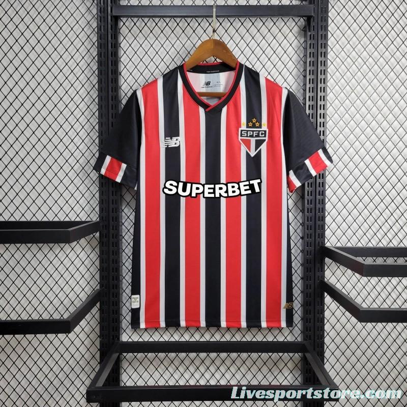 24/25 Sao Paulo Away Jersey + With Patch