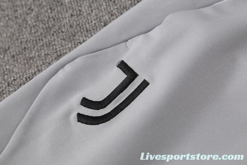 23/24 Juventus White Cotton Short Sleeve Jersey+Shorts