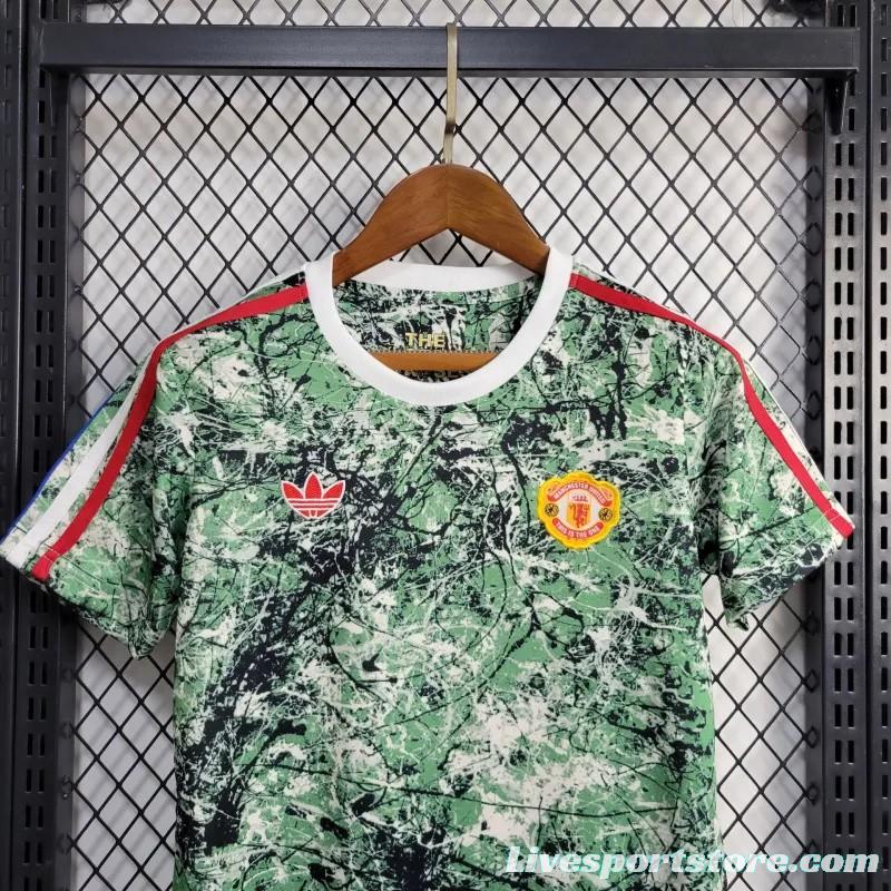 24/25 Kids Manchester United F.C X Stone Roses Icon Jersey