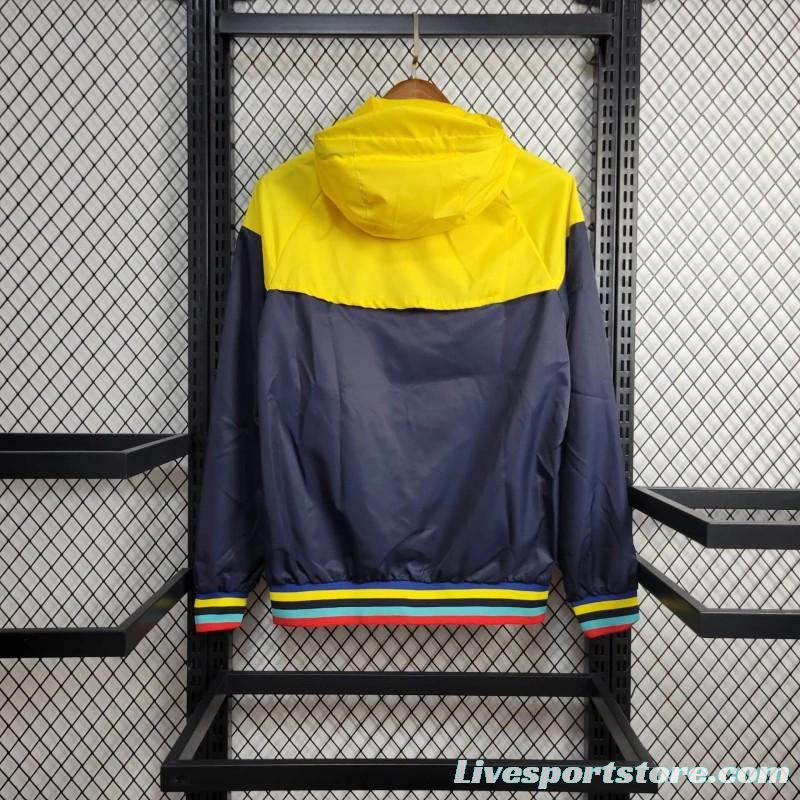 2024 Brazil Navy/Yellow Windbreaker