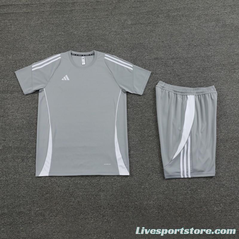 2024 Adidas Grey Short Sleeve Jersey+Shorts