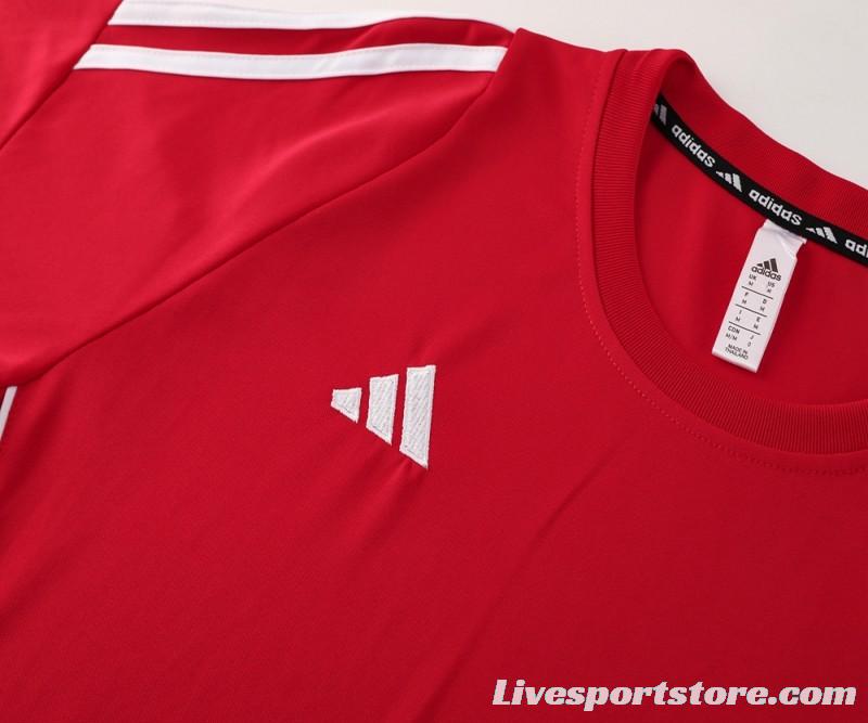 2024 Adidas Red Short Sleeve Jersey+Shorts