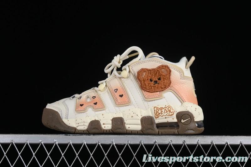 Nike Air More Uptempo 96 QS First Generation Series Classic Versatile Basketball Shoes