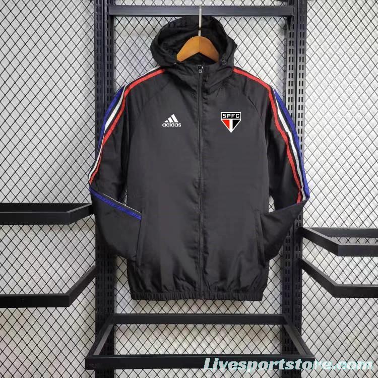 24/25 Sao Paulo Black Windbreaker