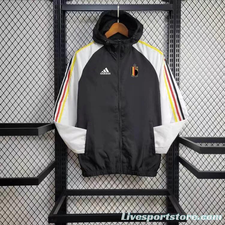 24/25 Belgium Black/White Windbreaker