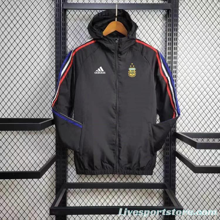 2024 Argentina Black Windbreaker