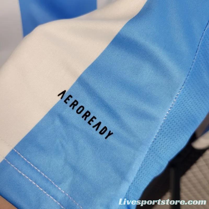 2024 Argentina Home Long Sleeve Jersey With Champion Patch