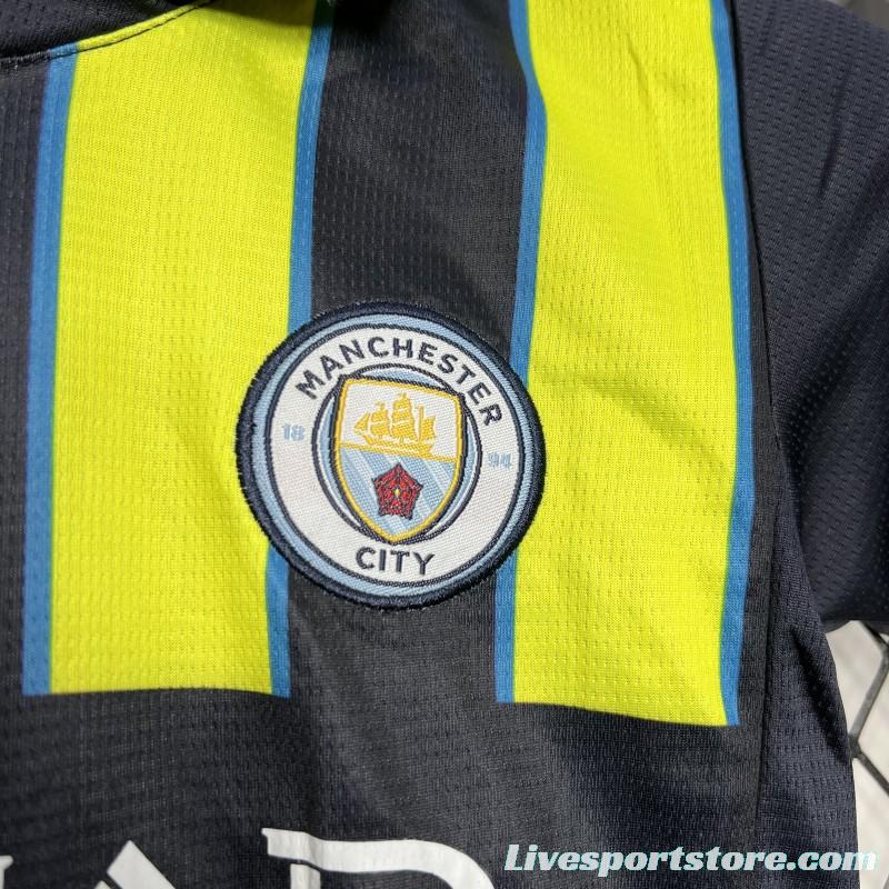 24/25 Kids Manchester City Away Jersey