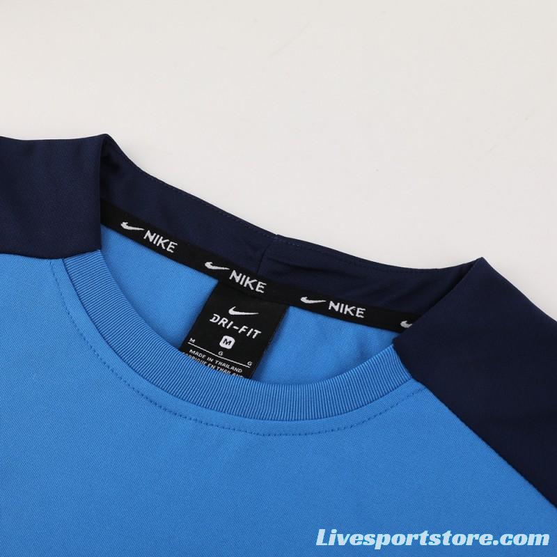 24/25 Nike Blue/Black Short Sleeve Jersey+Shorts