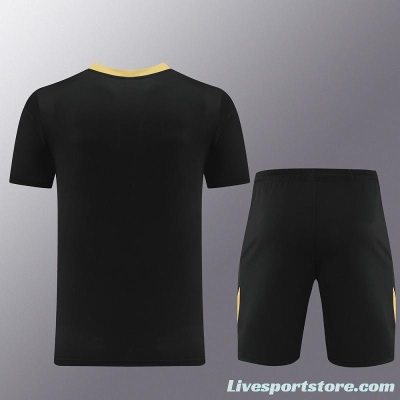 24/25 Nike Black/Golden Short Sleeve Jersey+Shorts