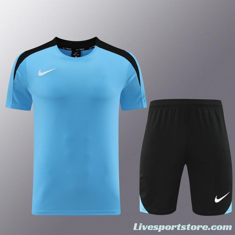 24/25 Nike Blue/black Short Sleeve Jersey+Shorts