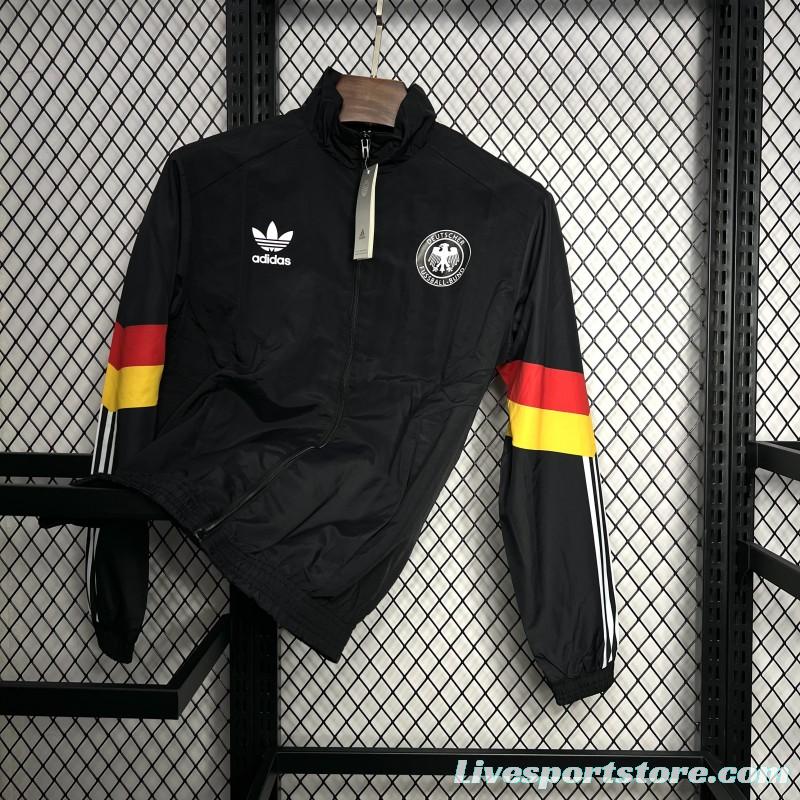 2024 Germany Black Windbreaker