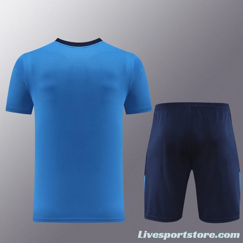 24/25 Nike Blue/Black Short Sleeve Jersey+Shorts