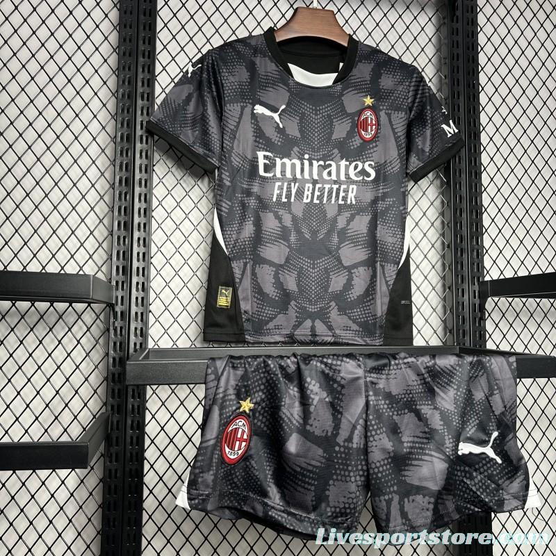 24/25 Kids AC Milan Black Goalkeeper Jersey